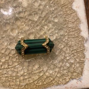 Keep Collective malachite pave slide charm.